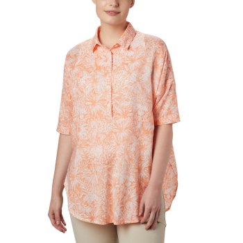 Dámské Košile Columbia PFG Sun Drifter 3/4 Sleeve Tunic Růžové JSCRIE079